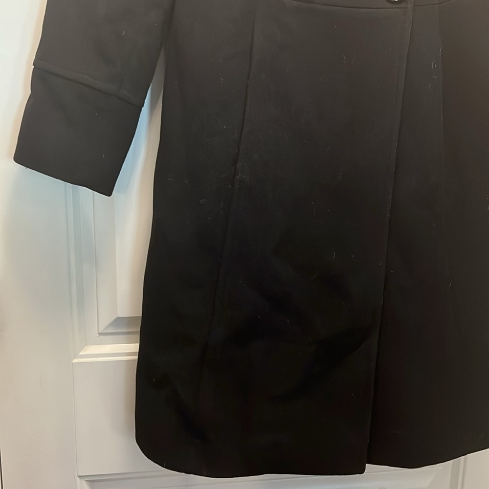 Women’s Ellen Tracy Black Car Coat‎ Size 6 - Picture 5 of 9